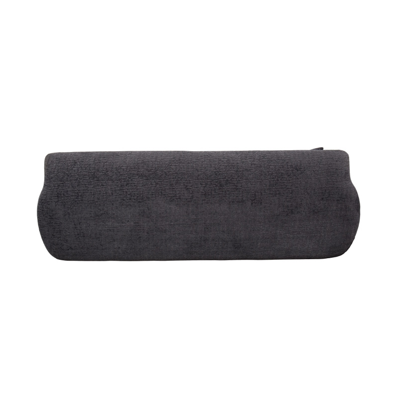 Sofá de 3 a 4 plazas integral de espuma en tejido de chenilla jacquard gris oscuro